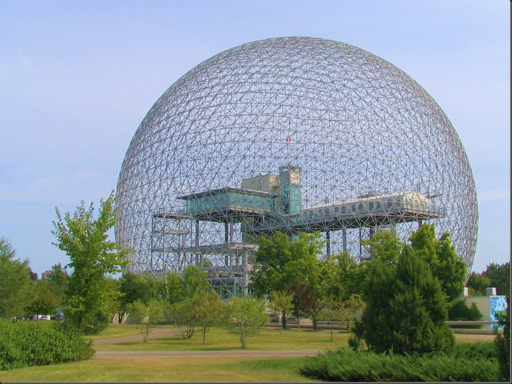 Montreal Biosphere  Geodesic dome was the U.S. pavilion at the World Expo 1967