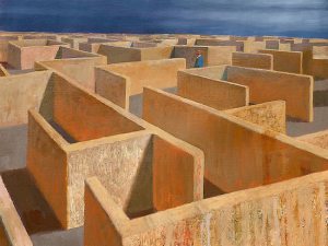 "Labyrinth" Painting by Jeffrey Smart From theaustralian.com.au