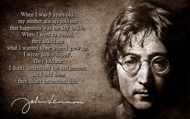 John Lennon - Happiness Quote - 07