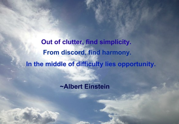 fantastic blue sky.with quote this one